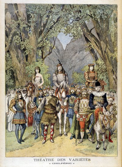 A „Chilperic” című darab a párizsi Variety színházában. alkotó: Unknown artist