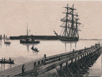 Calais város kikötője a „” A világ 168 nézetet illusztrál”” Keltezés nélküli (XIX. század vége) alkotó: Unknown artist