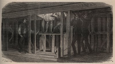 Színházi trükkök - nyelés - 1875-ös metszet alkotó: Unknown artist
