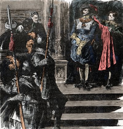 Harmincéves háború: Friedland hercege visszavonul a hadseregtől – Harmincéves háború (1618-1648): Albrecht (Albert) von Wallenstein (Waldstein) (1583-1634) visszavonul a hadsereg élén, január 24. alkotó: Unknown artist