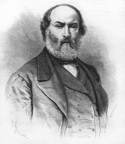 Théodore Rousseau (1812-1867), francia festő. alkotó: Unknown artist