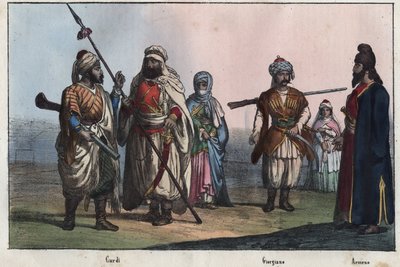 Hagyományos kurd viselet - grúz - örmény - alkotó: Unknown artist