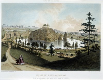 Párizs átalakulásai a második birodalom alatt, Haussmann Paris. Buttes Chaumont kertje alkotó: Unknown artist