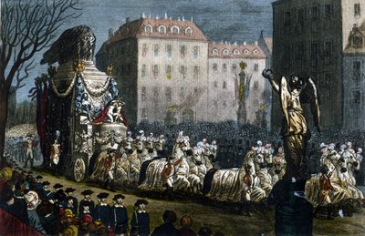 I. Napóleon (1769-1821) hamvainak szállítása Courbevoie-ba (Hauts-de-Seine), december 15. alkotó: Unknown artist