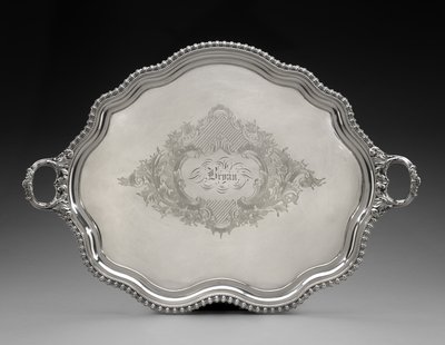 tálca, c. 1855 (ezüst tábla) alkotó: Unknown artist