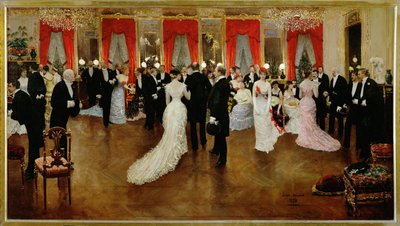 Une soiree (festmény vászonra) alkotó: Unknown Artist