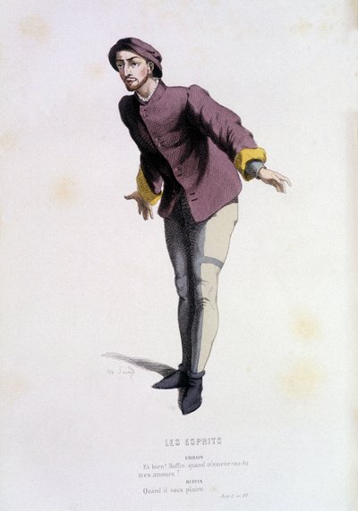 Urban a "" szellemekben "" (Pierre de Larivey 1579-ben), a "" francia színházban a 16. és 17. században Edouard Fournier Moliere "" előtt. alkotó: Unknown artist