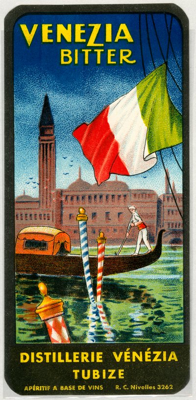 Venezia keserűszesz-reklám (XIX. század vége kromolitográfiája) alkotó: Unknown artist