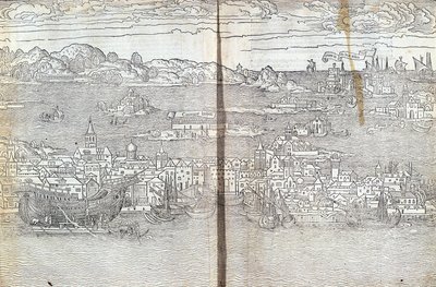 Velence – Bernard de Breydenbach „” Les Saintes Peregrinations” című könyvében alkotó: Unknown artist