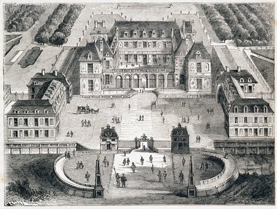 Versailles sous Louis XIII - metszet alkotó: Unknown artist