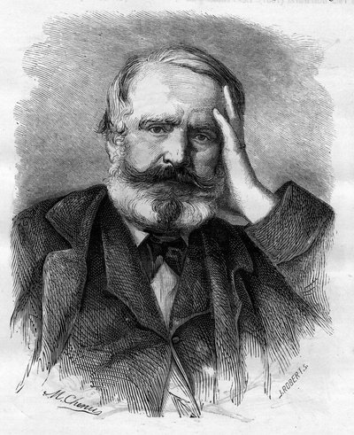Victor Hugo (1802-1885), francia író, 1866-ban. alkotó: Unknown artist