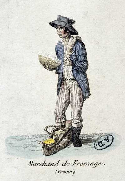 Bécsi sajtkereskedő - metszet alkotó: Unknown artist