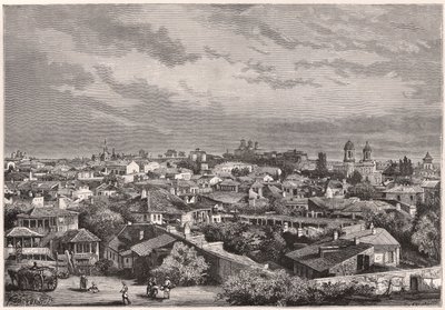 Kilátás Bukarestre a XIX. században alkotó: Unknown