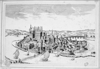 Decize látképe 1640-ben - metszet alkotó: Unknown artist