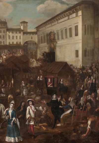 A milánói Grand Marche Verziere kilátása alkotó: Unknown Artist