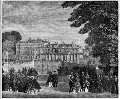 Kilátás a Saint Cloud palotára (Saint Cloud) 1868-ban alkotó: Unknown artist