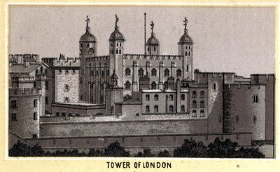 Kilátás a Tower of Londonra, az egykori börtönre, Anglia alkotó: Unknown artist