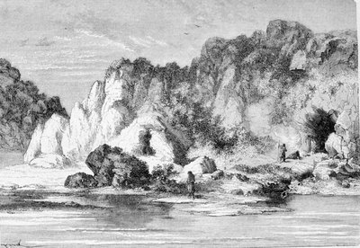 A rénszarvaskori falu (felső paleolitikum), furfeezi barlangok. alkotó: Unknown artist