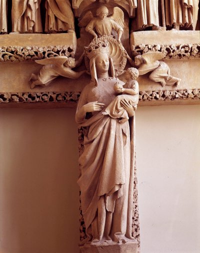 Virgin Doree-kapu a kereszthajótól délre: Szent Honore-kapu, amelyet „a Virgin Doree”-nak neveznek” alkotó: Unknown artist