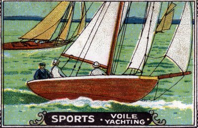 Vízi sportok: vitorlázás. alkotó: Unknown Artist