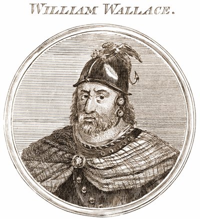 William Wallace. Skót séf 1270-1305. Metszet 19. század alkotó: Unknown artist