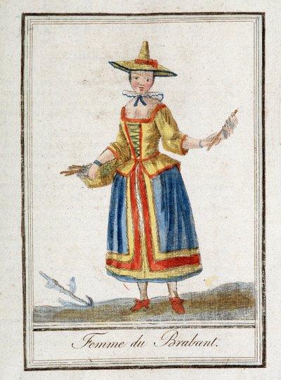 Brabanti nő (Belgium). alkotó: Unknown artist