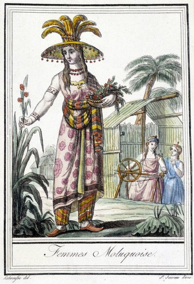Nő a Molucca-szigetekről (Indonézia). alkotó: Unknown artist