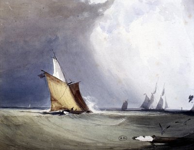 Jachtok a tengeren, 19. század vége alkotó: Unknown artist