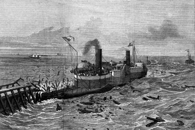 Henry Bessemer (1813-1898) tengeribetegség elleni csónakja. alkotó: Unknown artist