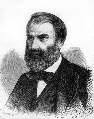 Eugene Pelletan portréja. francia politikus (1813-1884). alkotó: Unknown artist