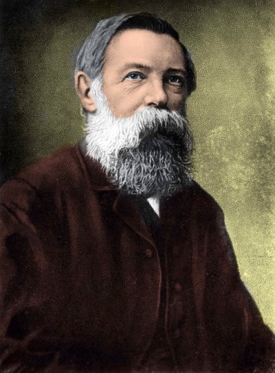 Friedrich Engels (1820-1895) német szocialista teoretikus és politikus portréja. alkotó: Unknown artist
