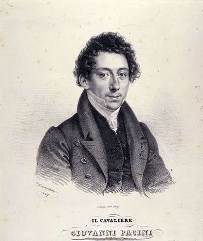 Giovanni Pacini olasz zeneszerző (1796-1867) portréja. alkotó: Unknown artist