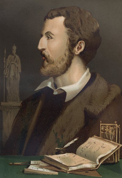Jerome Cardan portréja olaszul Gerolamo Cardano (Cardanus Hieronymus) Medecin, matematikus, filozófus és olasz asztrológus (Pavia alkotó: Unknown artist