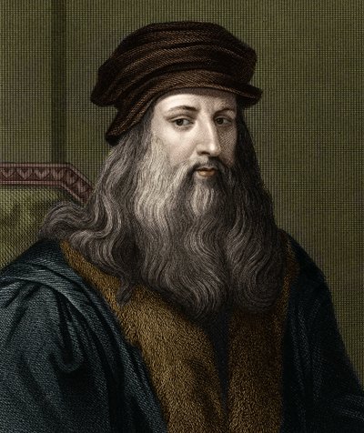 Leonard de Vinci (1452-1519) (Leonardo da Vinci) olasz festő portréja. alkotó: Unknown artist