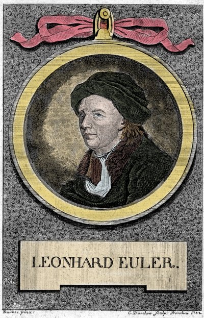 Leonhard Euler portréja. Svájci matematikus (1707-1783). alkotó: Unknown artist