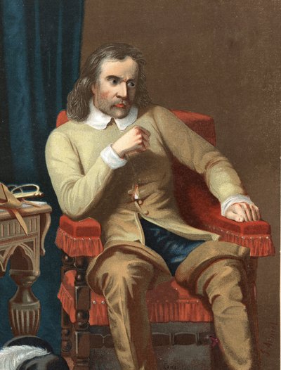 Olivier Cromwell portréja. angol államférfi (Huntingdon alkotó: Unknown artist