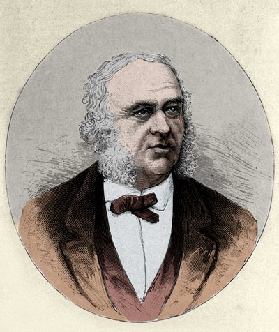 Paul Broca (1824-1880) francia sebész és antropológus portréja. alkotó: Unknown artist