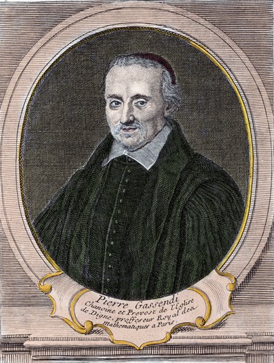 Pierre Gassendi (1592-1655) francia filozófus, csillagász, matematikus és fizikus portréja. alkotó: Unknown artist