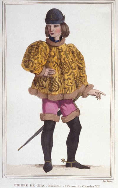Pierre de Giac portréja, VII. Károly pénzügyminiszter és felügyelő kedvence. Metszet 1830-ból alkotó: Unknown artist