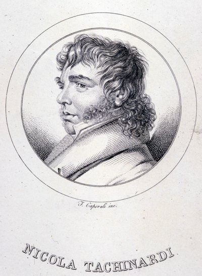Tachinardi (Nicola Tacchinardi) olasz tenor portréja (Livorno alkotó: Unknown artist