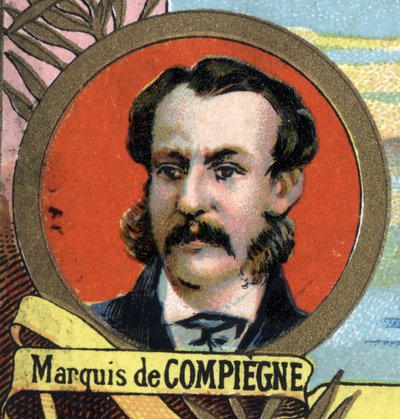 Compiegne márki (Louis Eug¿ne Henri Dupont), francia utazó 1846-1877 portréja. alkotó: Unknown artist