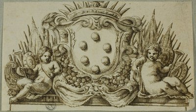 Medici címere Puttiakkal karöltve alkotó: Unknown Italian