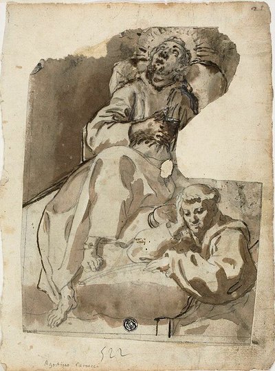 Egy szent halála alkotó: Unknown Sienese
