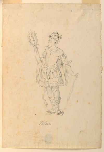 Rajz, jelmeztervezés: 1720 körül. alkotó: Unknown artistUnknown artist