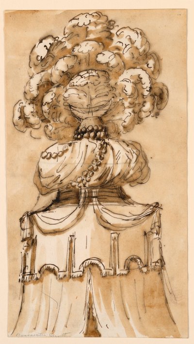 Rajz, Védőtető, 1790 körül. alkotó: Unknown artistUnknown artist
