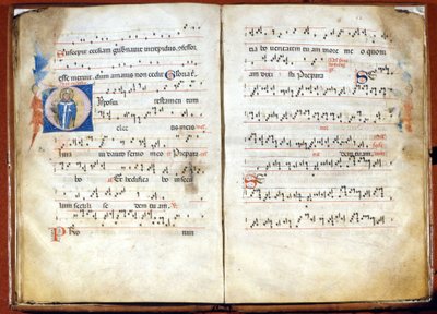 14. századi Ambrosianus liturgia misekönyve. A milánói Szent Ambrus káptalan archívuma alkotó: Unknown artist