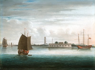 A Fort on the Canton River, 1st China War, 1840 circa alkotó: Unknown artist