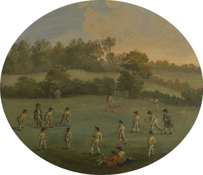 Krikettjáték (The Royal Academy Club Marylebone Fieldsben, jelenleg Regent