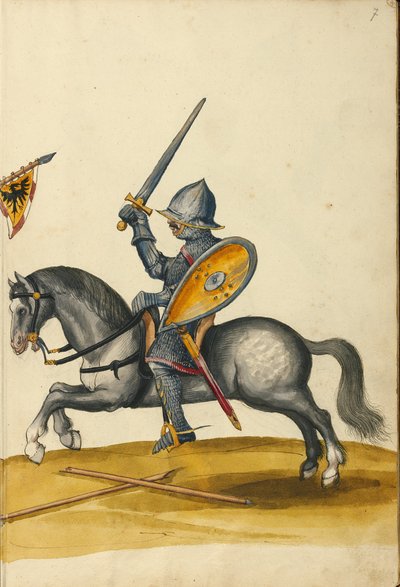 Egy lovas páncélban alkotó: Unknown artist