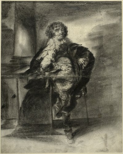Egy férfi 17. századi jelmezben alkotó: Unknown artist